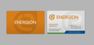 Design de Carte de Visite par INDIAN_Ashok pour Energion | Design : #22847616