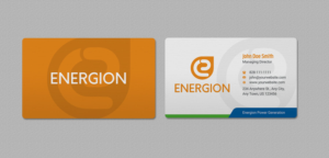 Design de Carte de Visite par INDIAN_Ashok pour Energion | Design : #22847623