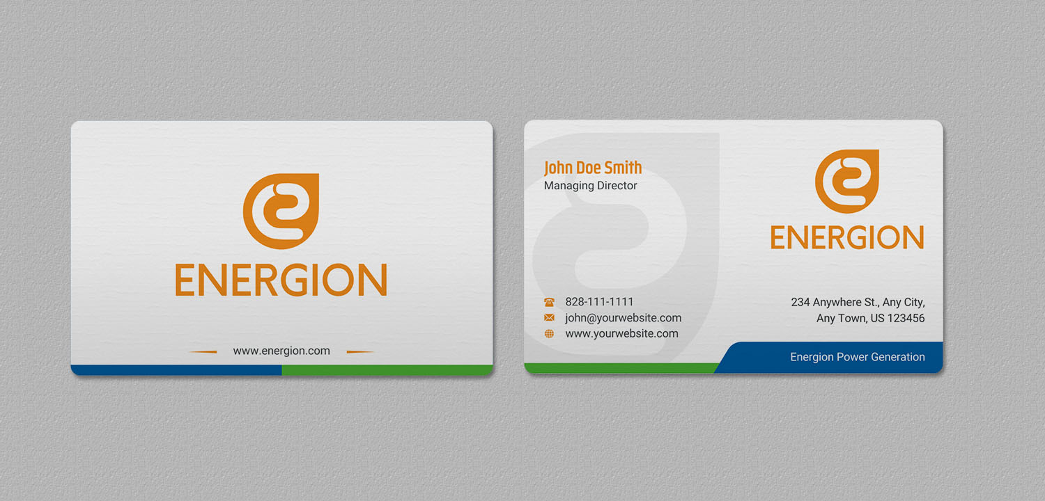 Business Card Design by INDIAN_Ashok for Energion | Design #22847625