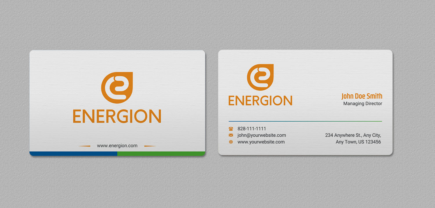 Visitenkarten-Design von INDIAN_Ashok für Energion | Design #22847627