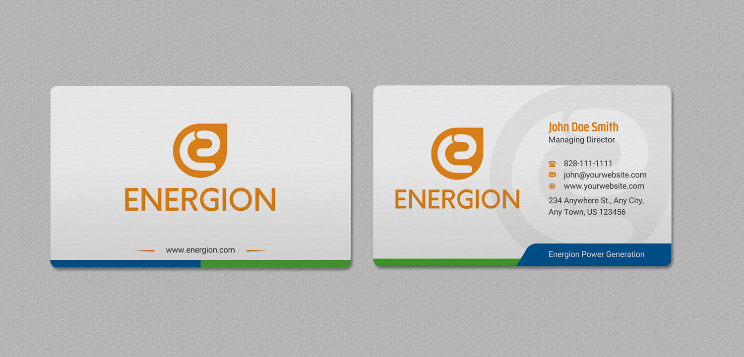 Business Card Design by INDIAN_Ashok for Energion | Design #22847632