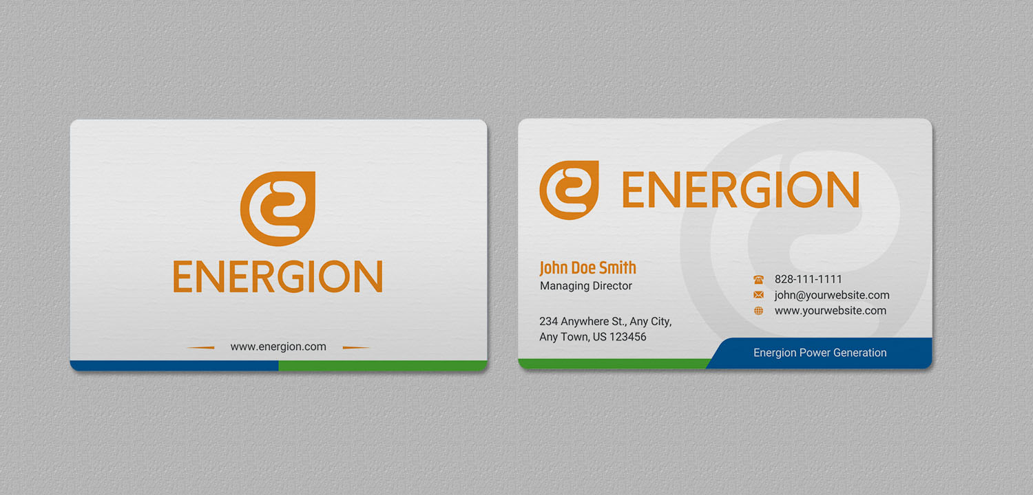Business Card Design by INDIAN_Ashok for Energion | Design #22847633
