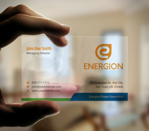 Business Card Design by INDIAN_Ashok for Energion | Design: #22847640