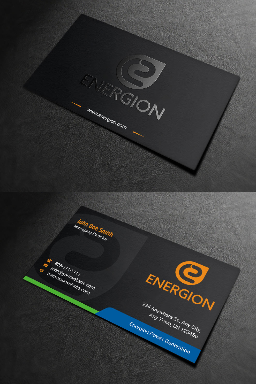 Business Card Design by INDIAN_Ashok for Energion | Design #22847651