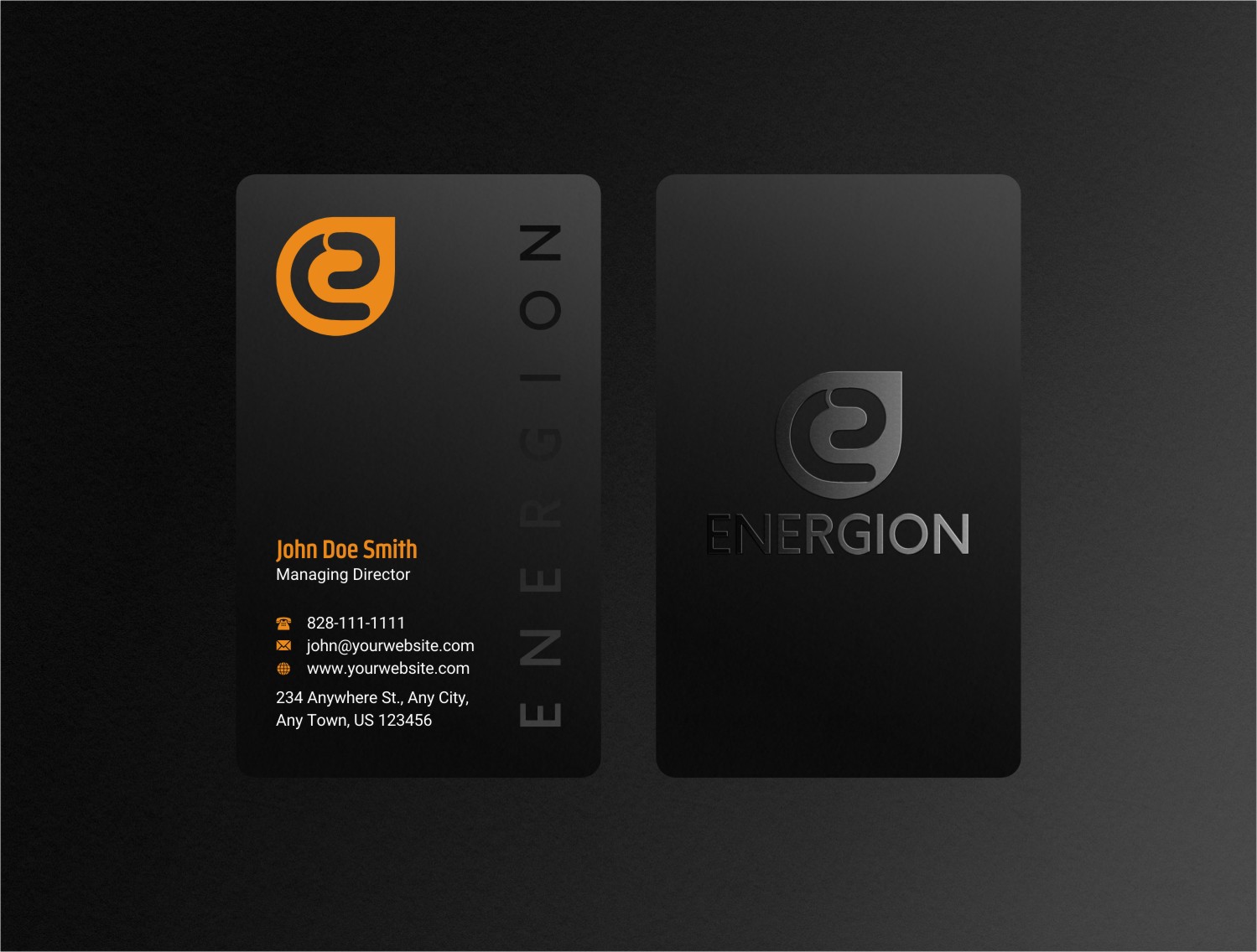 Business Card Design by INDIAN_Ashok for Energion | Design #22847918