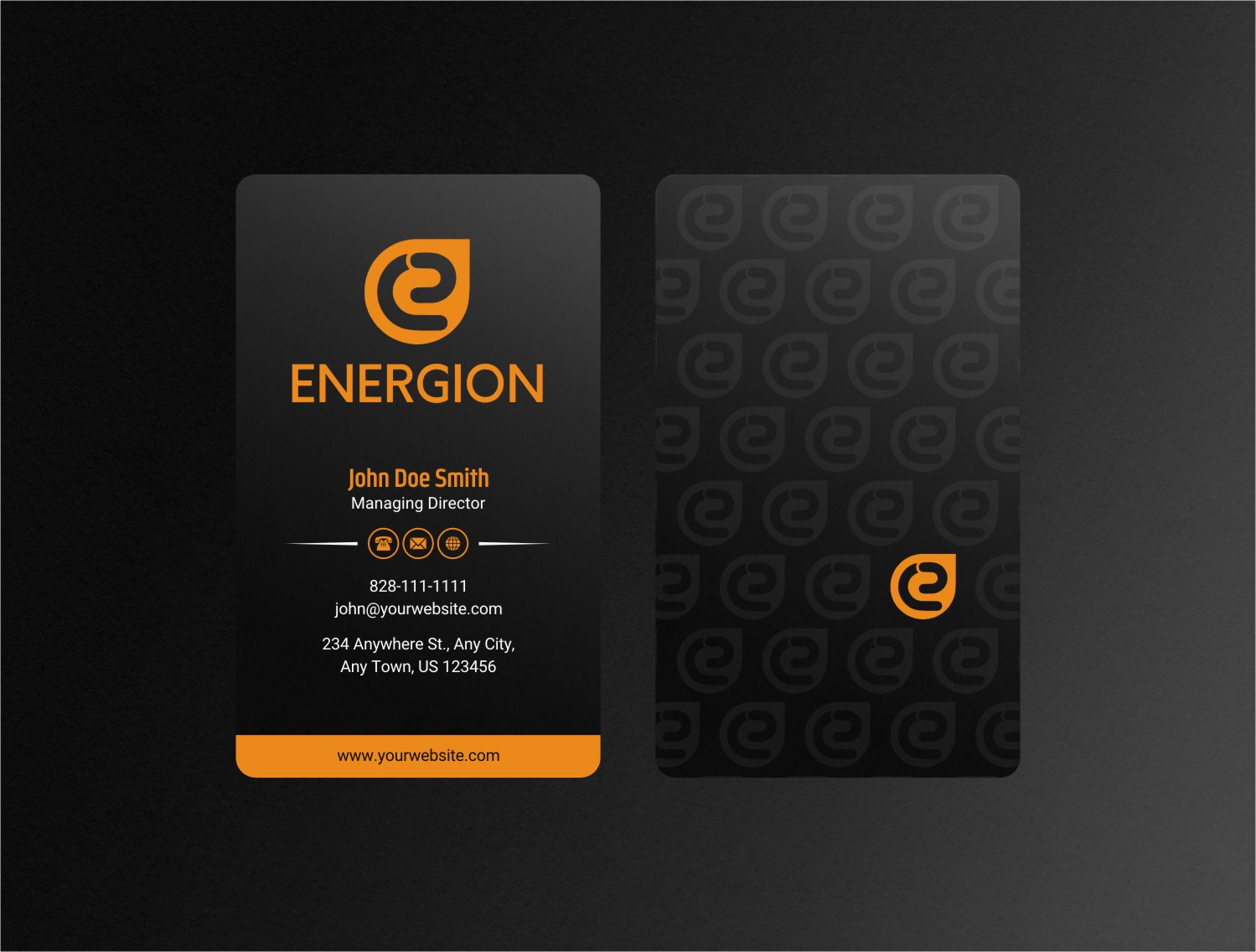 Business Card Design by INDIAN_Ashok for Energion | Design #22847923