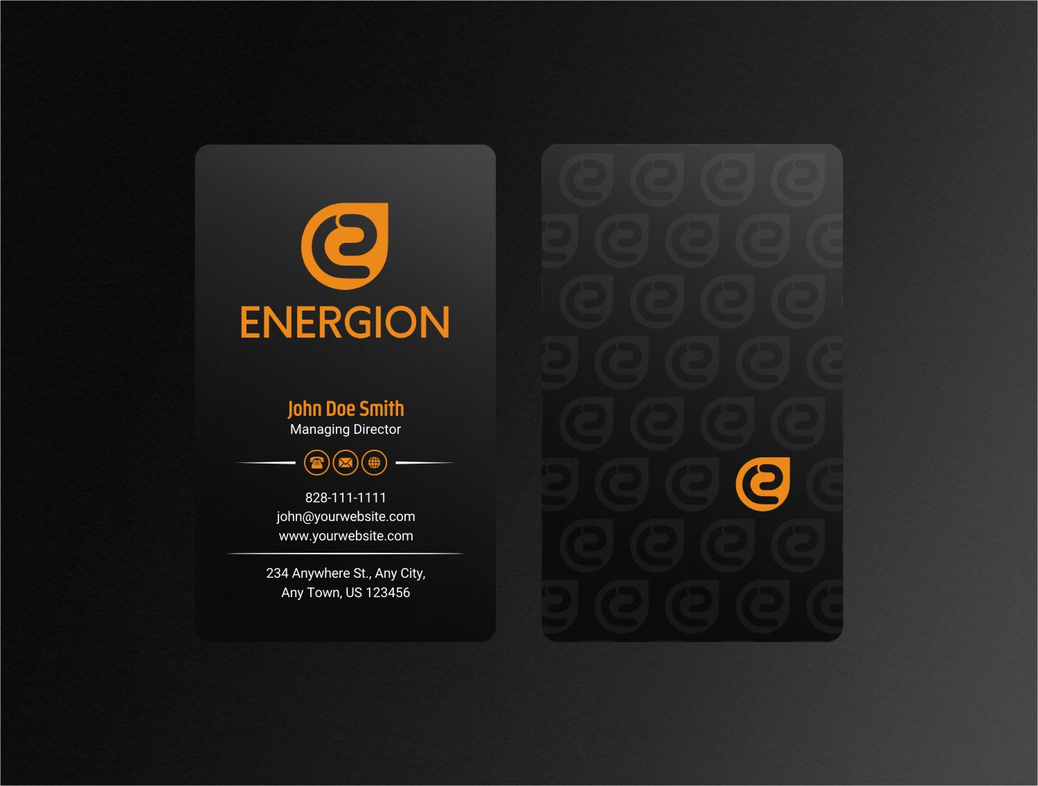 Business Card Design by INDIAN_Ashok for Energion | Design #22847924