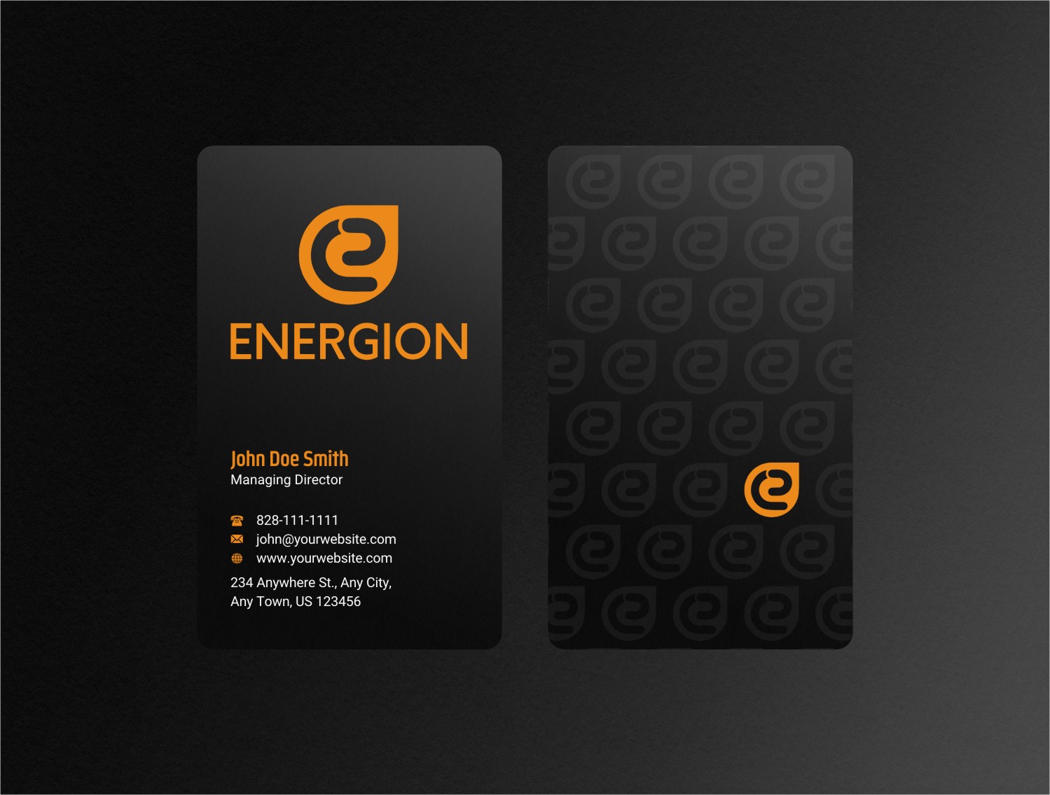 Business Card Design by INDIAN_Ashok for Energion | Design #22847926