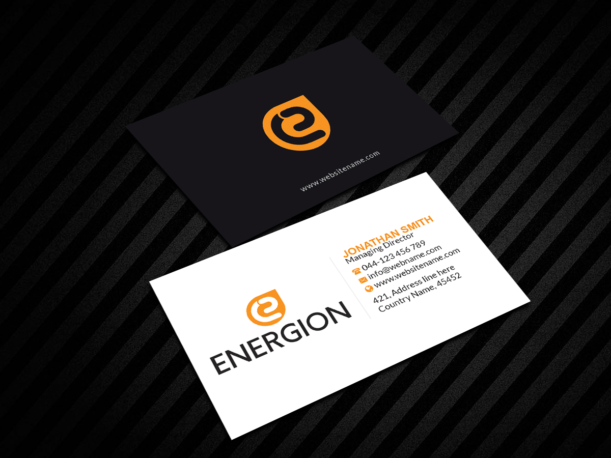 Business Card Design by Creations Box 2015 for Energion | Design #22847729