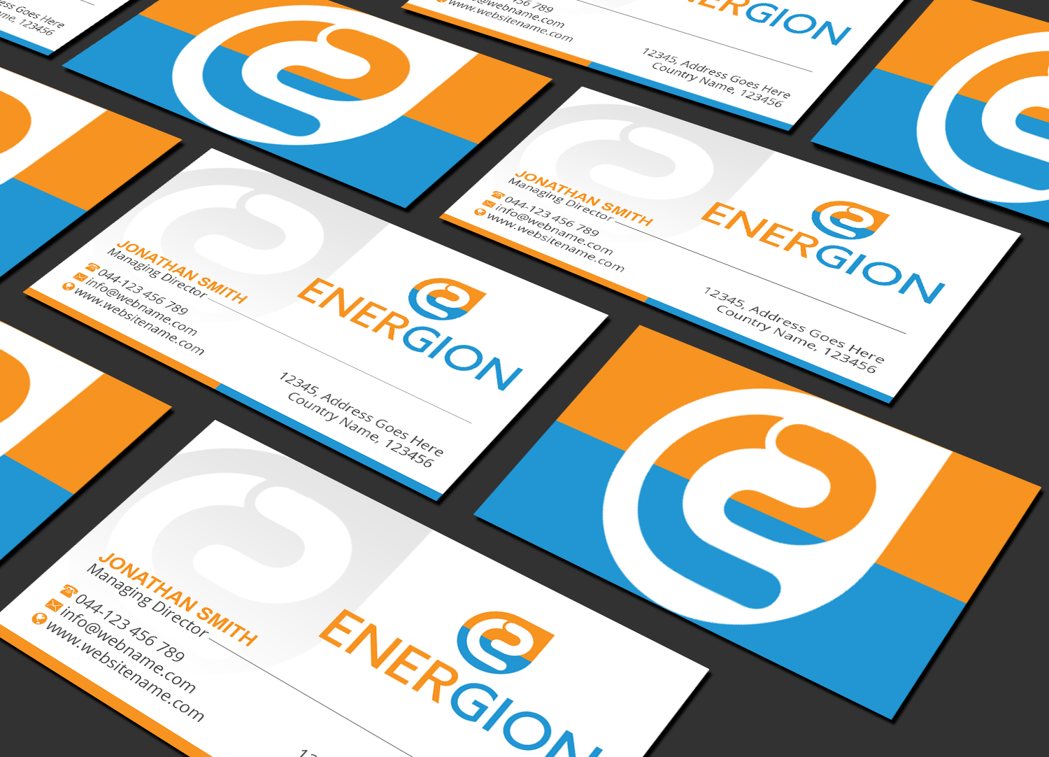 Business Card Design by Creations Box 2015 for Energion | Design #22847744
