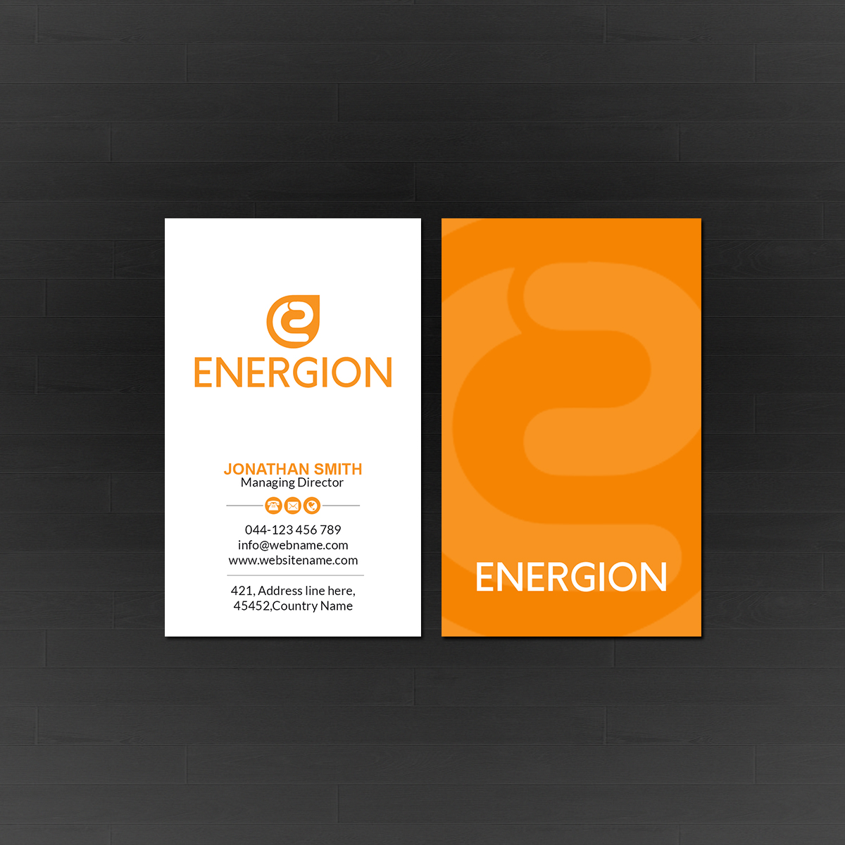 Business Card Design by Creations Box 2015 for Energion | Design #22849793