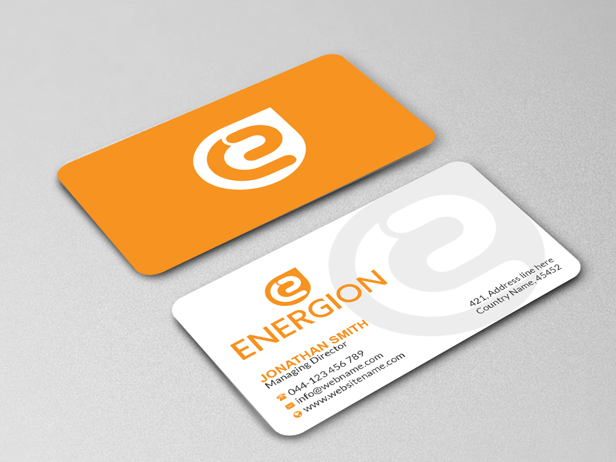 Business Card Design by Creations Box 2015 for Energion | Design #22852899
