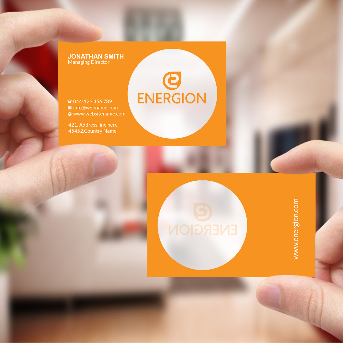 Visitenkarten-Design von Creations Box 2015 für Energion | Design #22852901