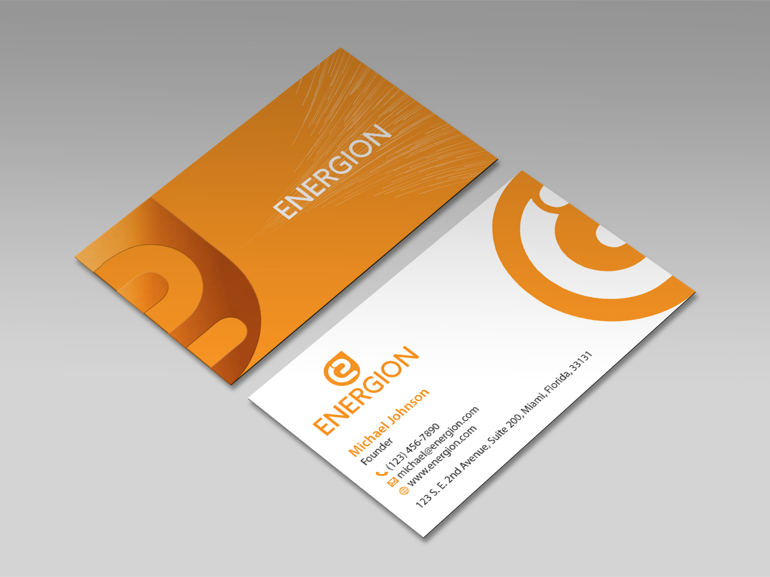 Visitenkarten-Design von MDesign für Energion | Design #22851890