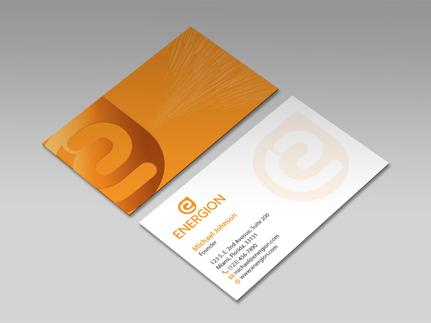 Business Card Design by MDesign for Energion | Design #22852389
