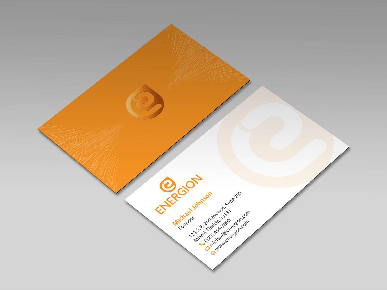 Business Card Design by MDesign for Energion | Design #22852391