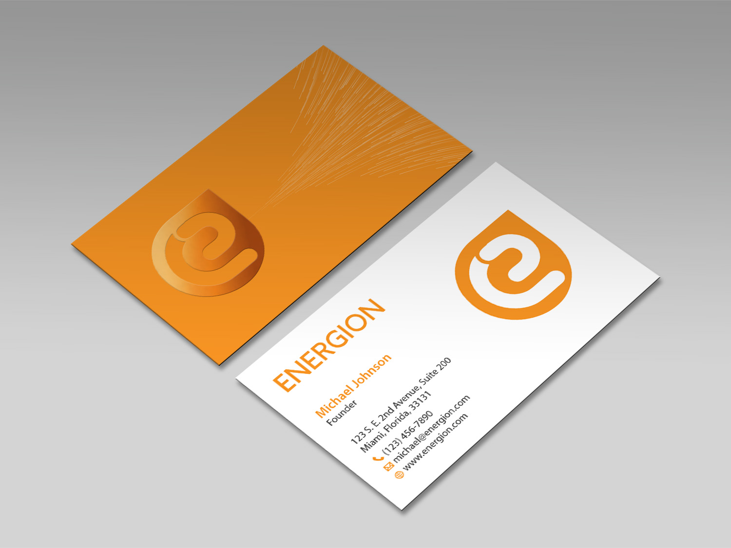 Business Card Design by MDesign for Energion | Design #22852845