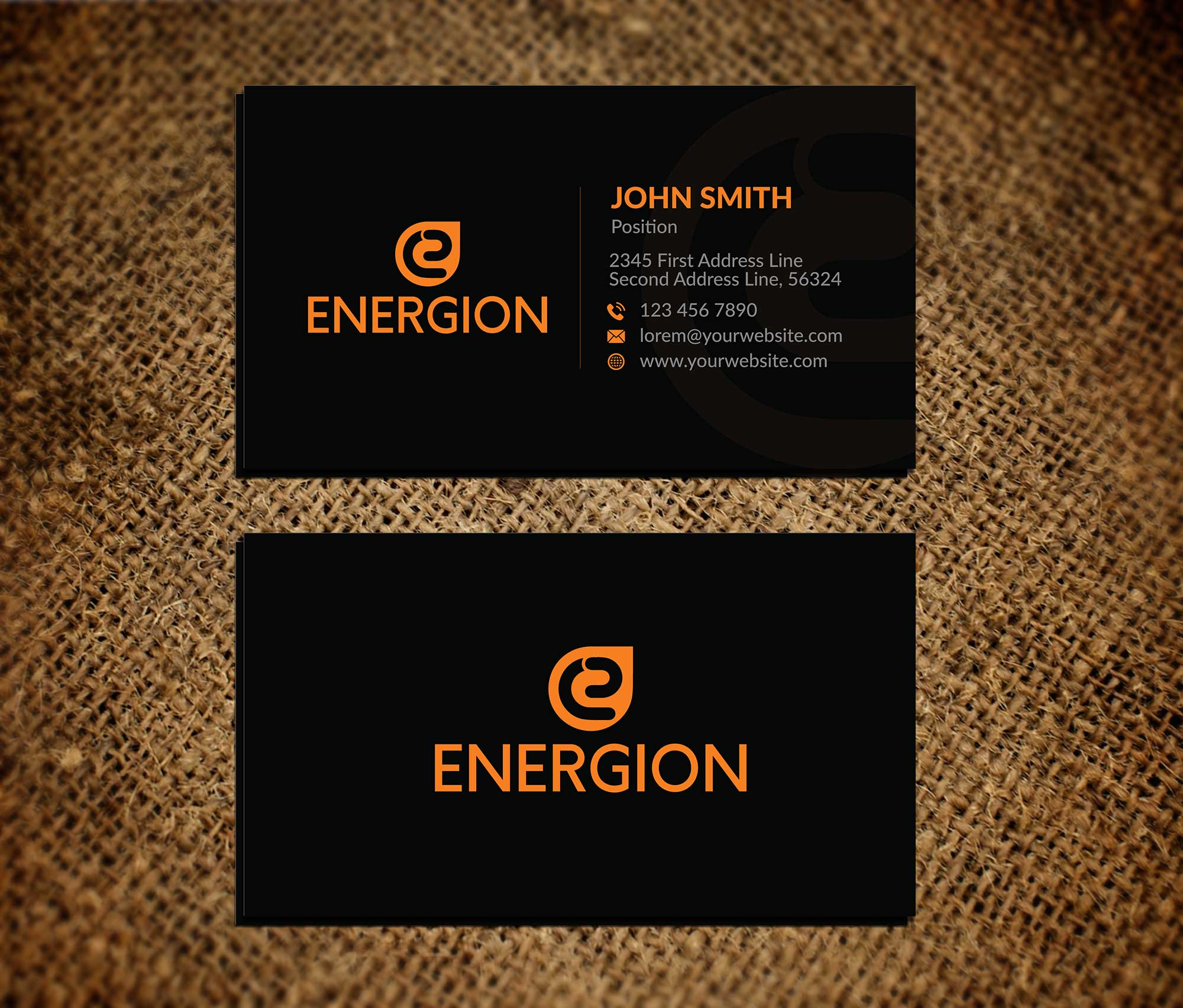 Business Card Design by Musa. A for Energion | Design #22851262