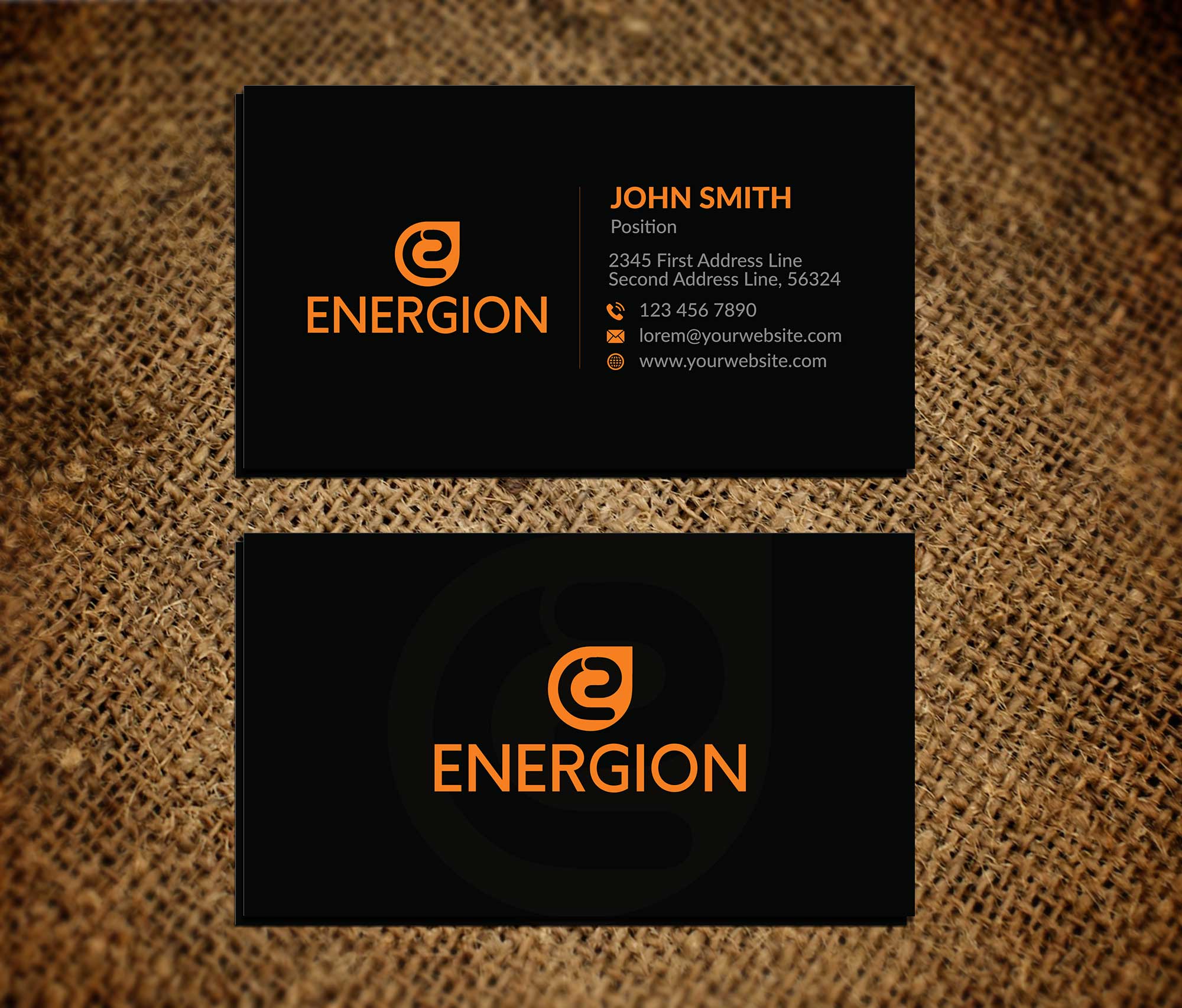 Visitenkarten-Design von Musa. A für Energion | Design #22851263