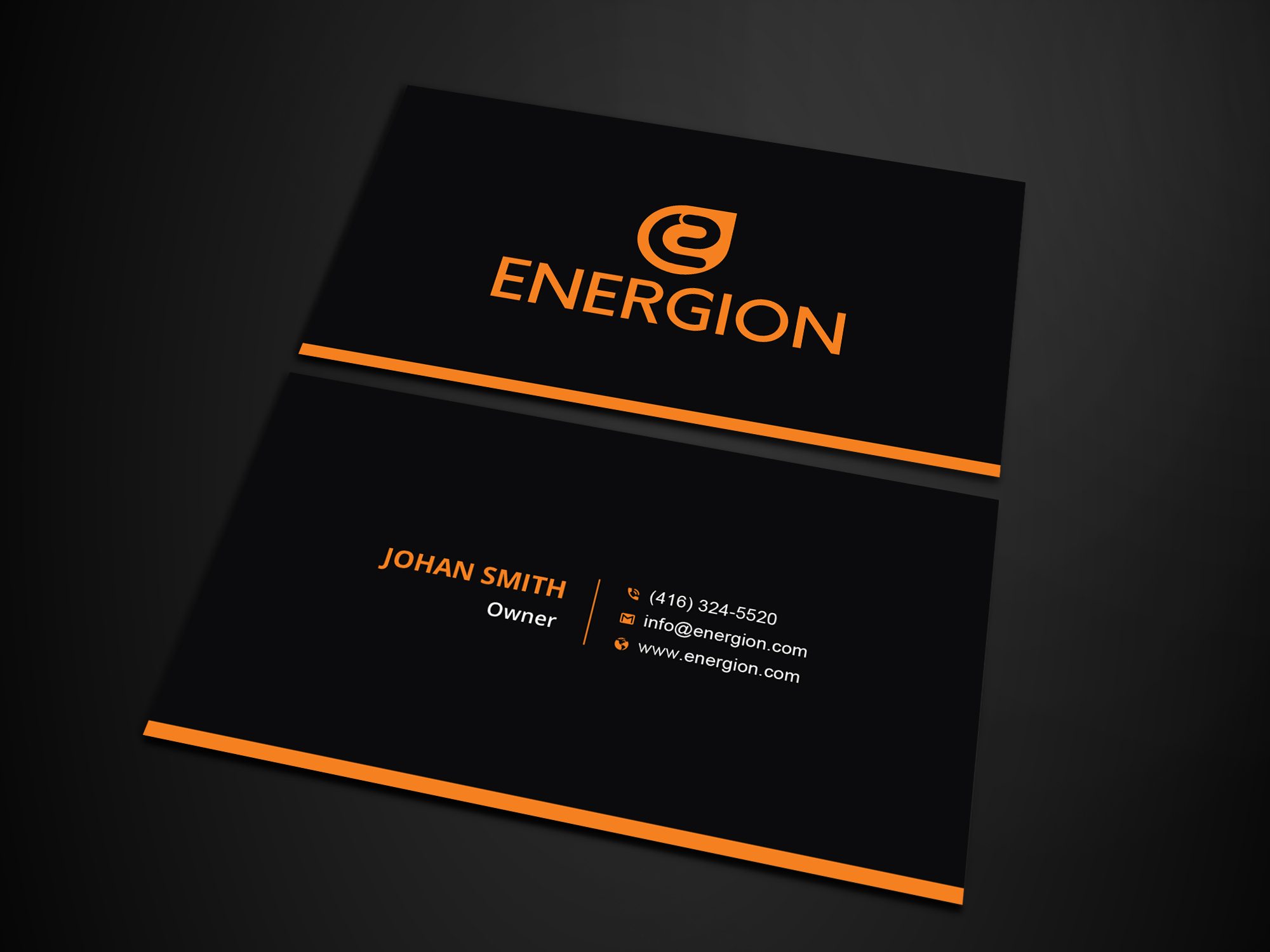 Visitenkarten-Design von Uttom 2 für Energion | Design #22852212