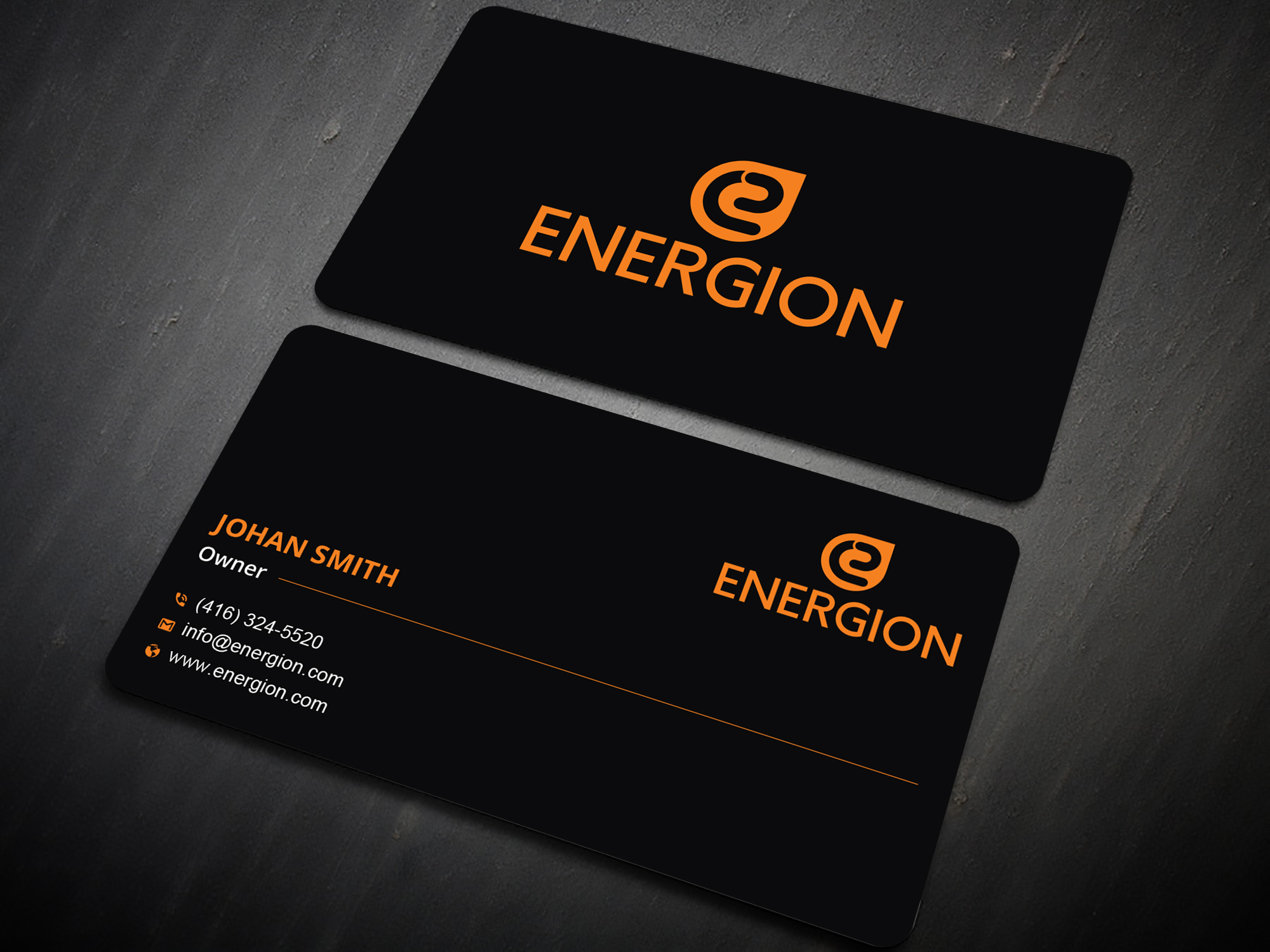 Diseño de Tarjeta de Presentación por Uttom 2 para Energion | Diseño #22852213
