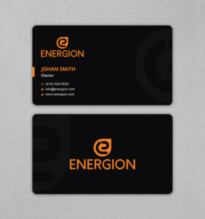 Design de Carte de Visite par Uttom 2 pour Energion | Design : #22852225