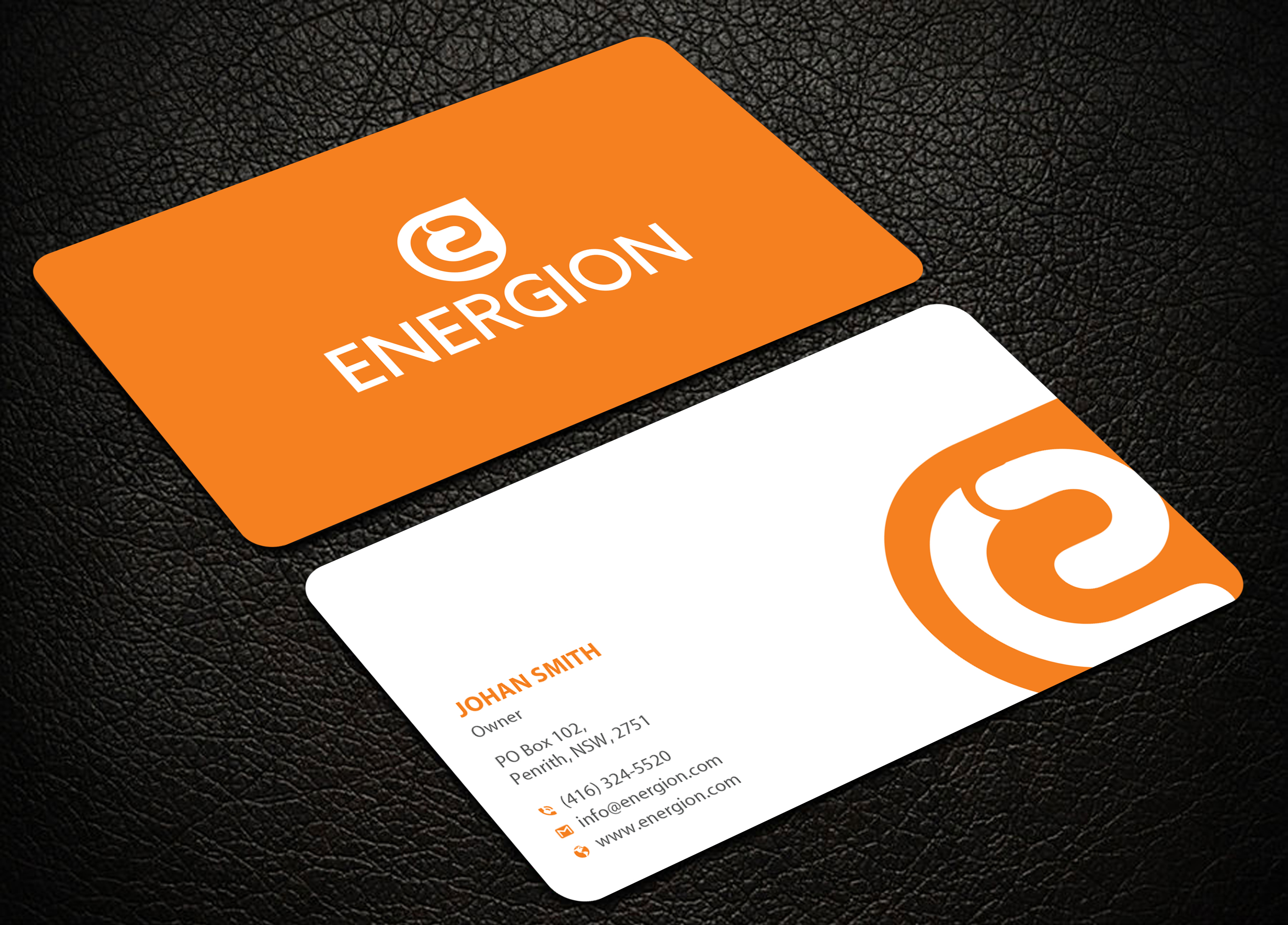 Diseño de Tarjeta de Presentación por Uttom 2 para Energion | Diseño #22852692