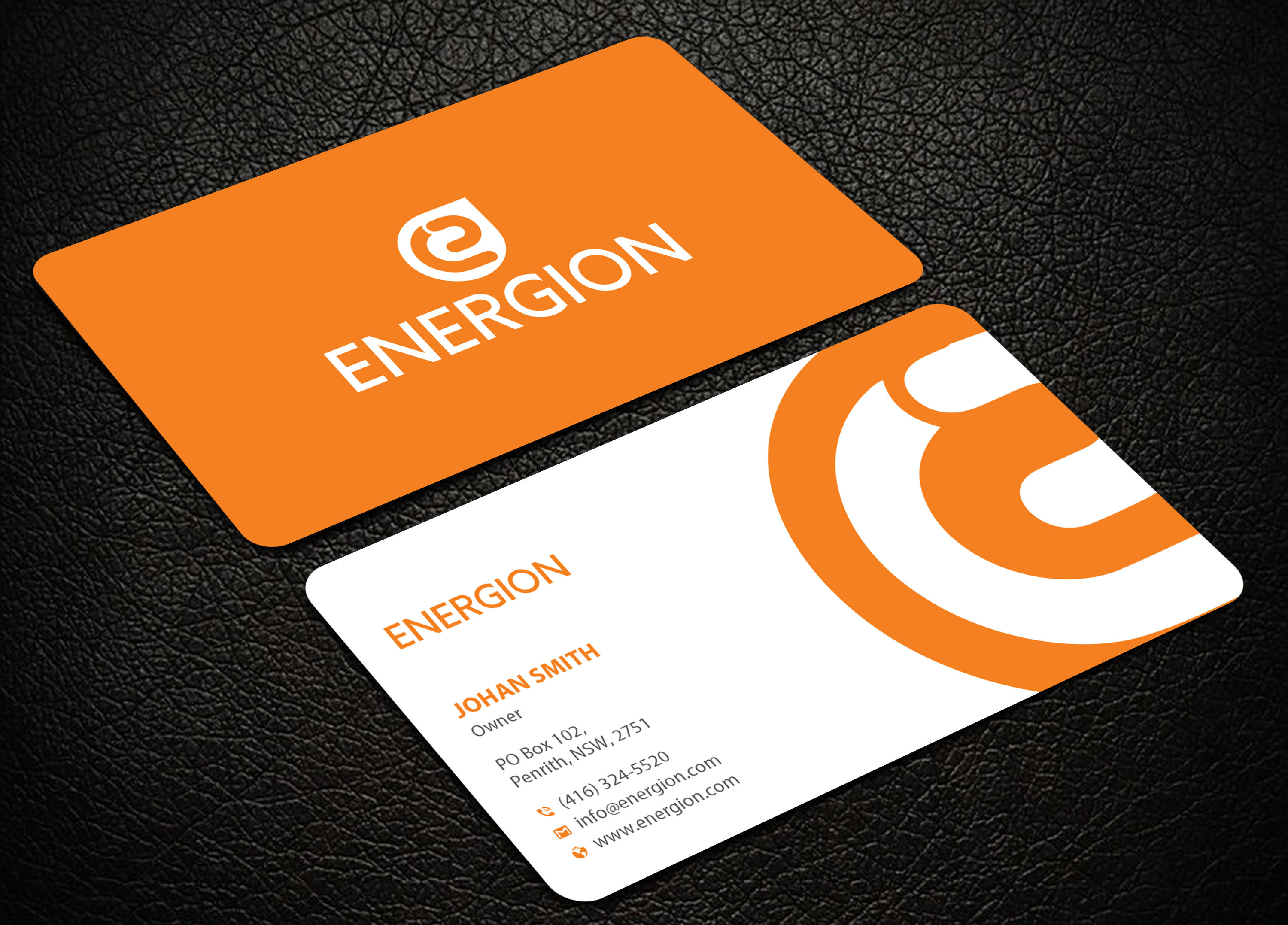 Visitenkarten-Design von Uttom 2 für Energion | Design #22852703
