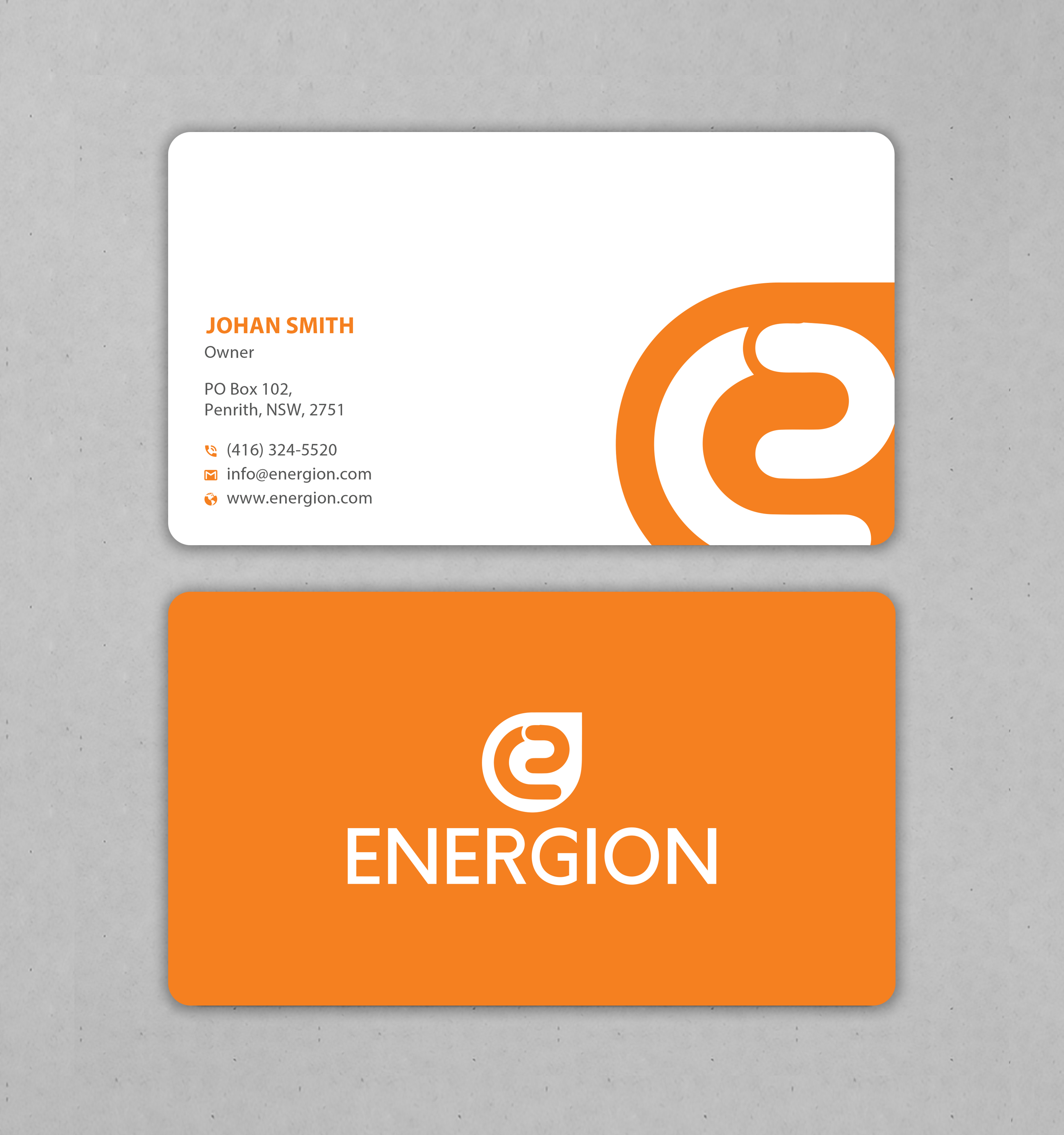 Visitenkarten-Design von Uttom 2 für Energion | Design #22852776