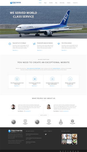 Wordpress Design by J. Chaturvedi for Harmonic Power Solutions | Design: #2988305