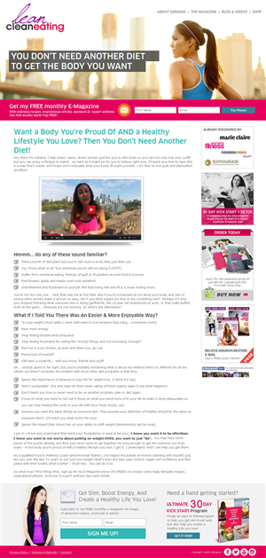 Web Design by DesignCreativity4you for Lean Clean Eating | Design: #3000102
