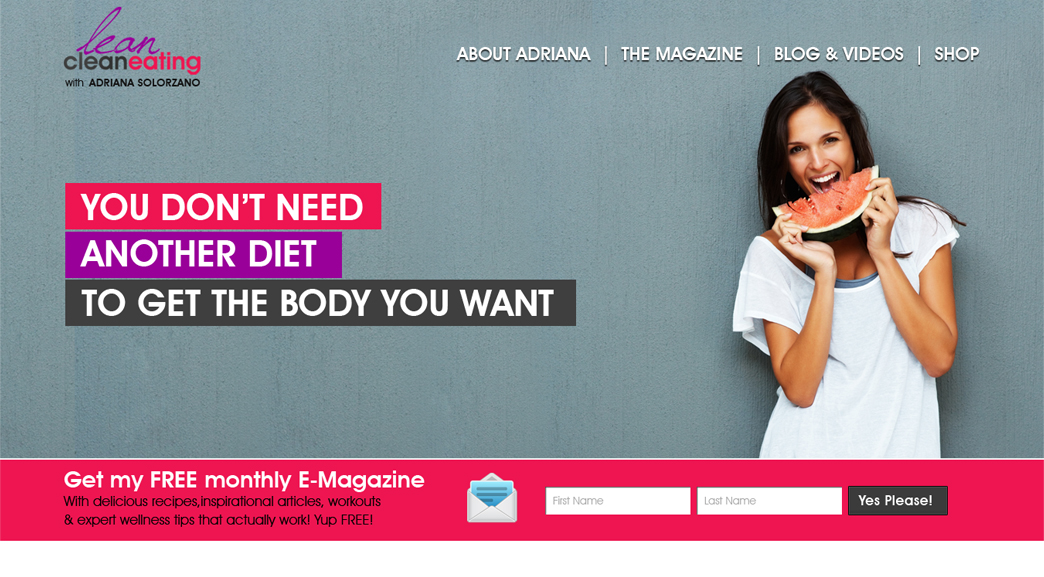 Web Design by Expert Designer for Lean Clean Eating | Design #3004778