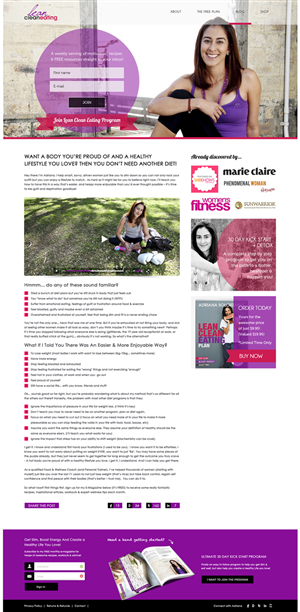 Web Design by Lauren for Lean Clean Eating | Design #2988185