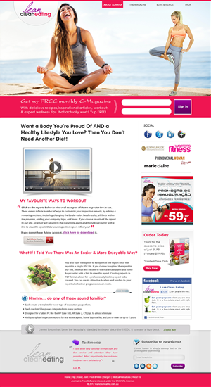 Web Design by webxvision for Lean Clean Eating | Design #3000207