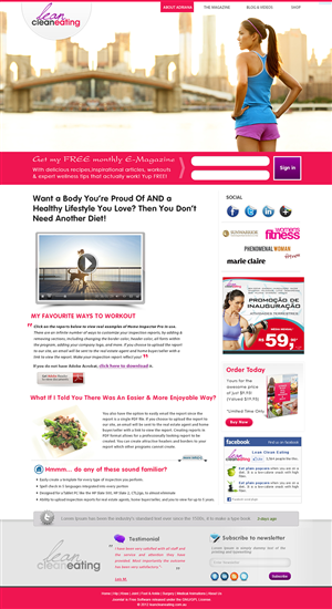 Web Design by webxvision for Lean Clean Eating | Design: #3000210