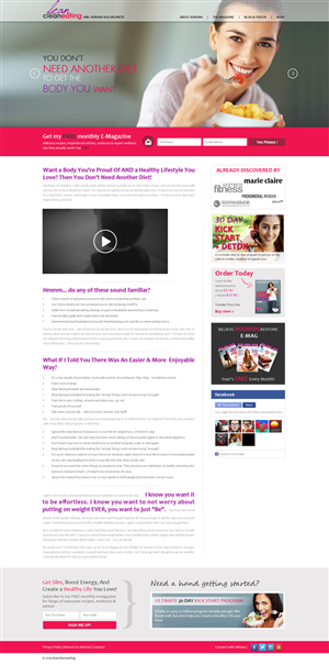 Web Design by Desire Design Solutions for Lean Clean Eating | Design #2979413