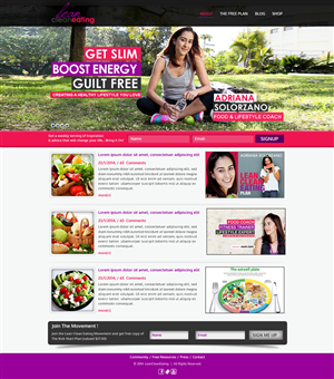Web Design by Sbss for Lean Clean Eating | Design: #3020466