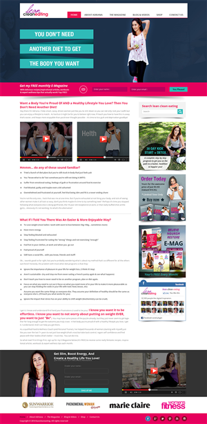 Web Design by Creative Usha for Lean Clean Eating | Design #3019453