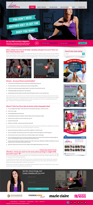 Web Design by Creative Usha for Lean Clean Eating | Design: #3034309