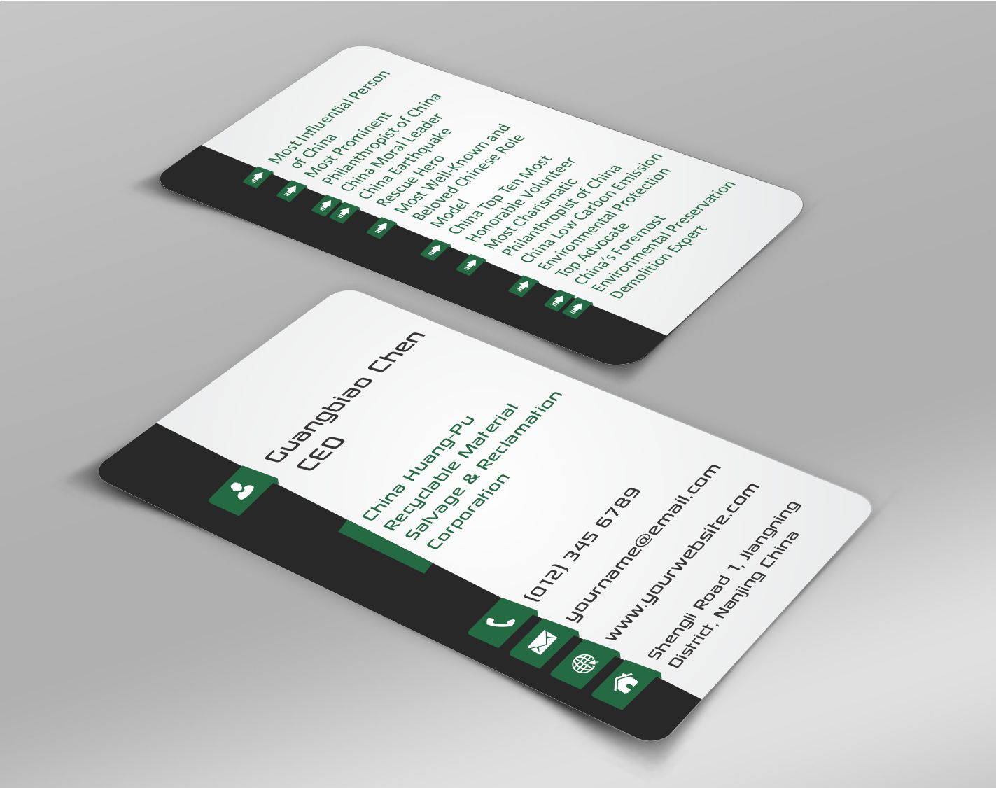 Business Card Design by AwsomeD for DesignCrowd LLC | Design #3021504