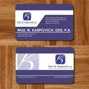 Business Card Design by Alfie Tubillara for Paul Karpovich, DDS | Design #61191