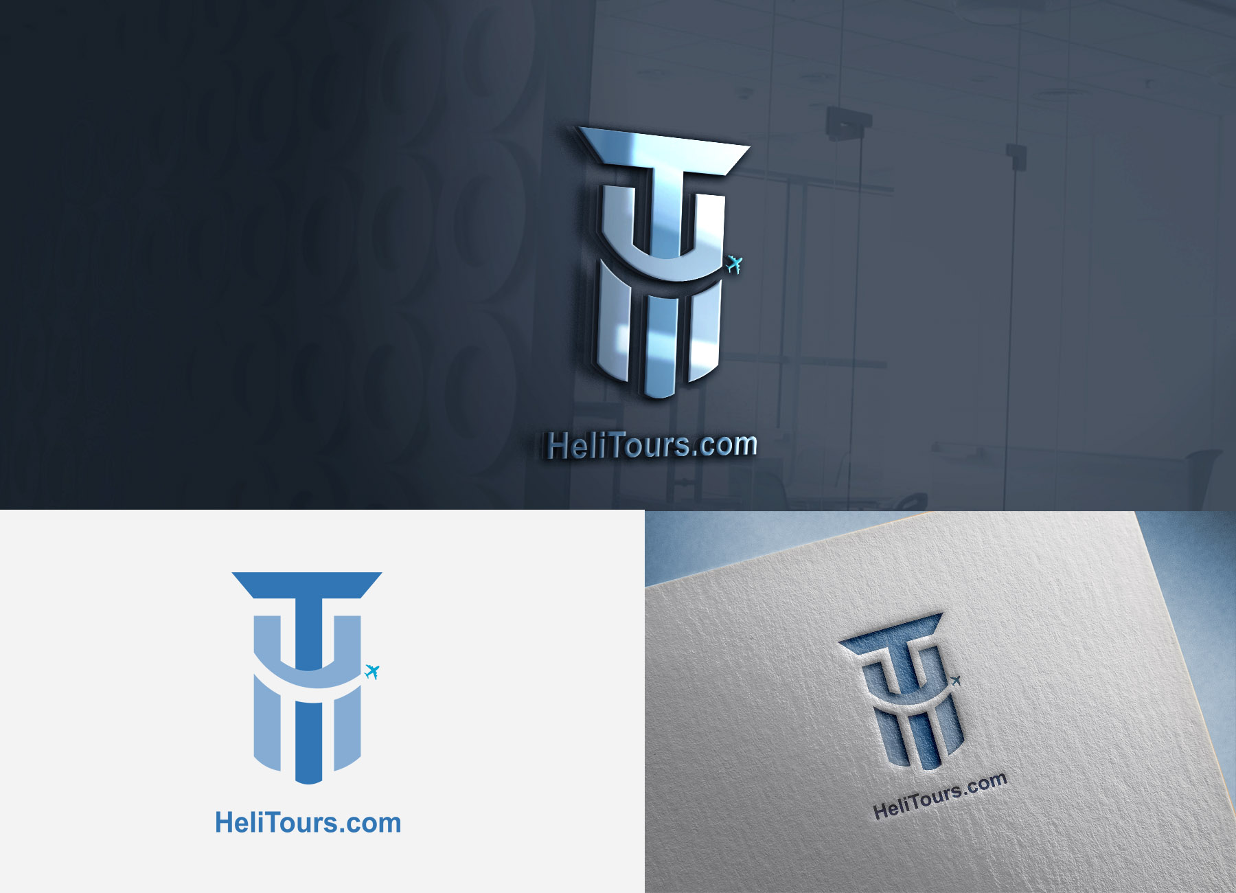 Logo Design by East Ride Panic for Heli Aviation Florida, LLC | Design #22854661