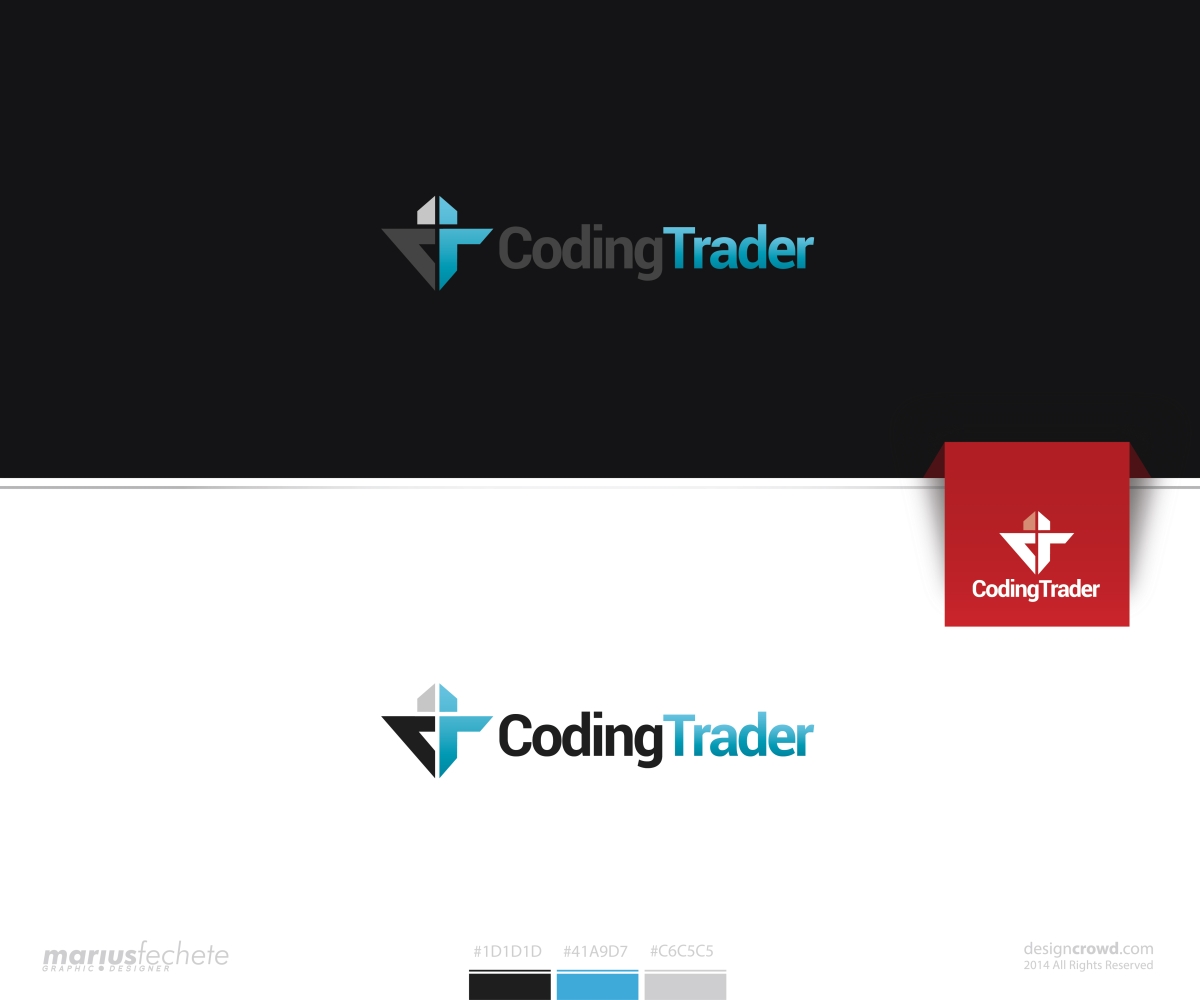 Logo Design by Marius Fechete for CodingTrader | Design #3041766