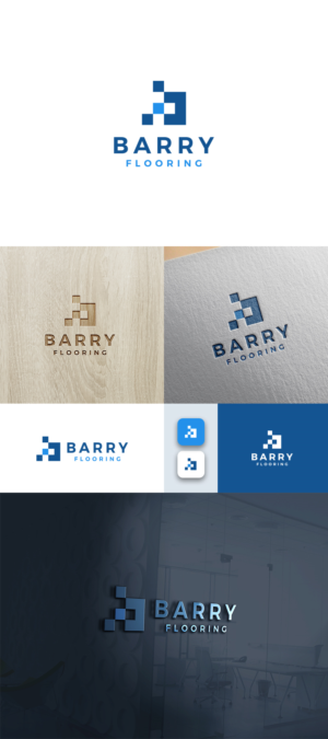 Barry Flooring or BF | Logo Design by happybrain design