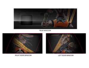 Create a 3d effect with existing design for car windows stickers.  | Graphic Design by ArtTank