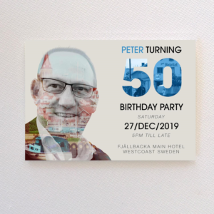 Peter turning 50 invitation | Einladungs-Design von FFoundry