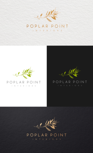Poplar Point Interiors | Logo Design by GLDesigns