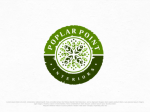 Poplar Point Interiors | Logo Design by artswolf