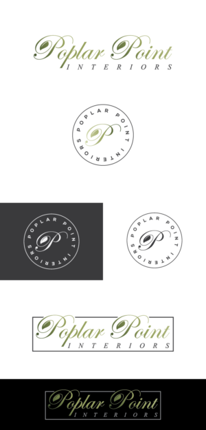 Poplar Point Interiors | Logo Design by Aidenjar