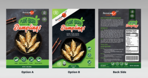 Package Design for Plant-based Dumplings | Design Emballage par Navisol Creatives